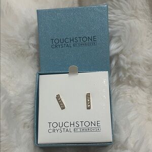 Touchstone Crystal Gold and Silver Sparkle Earrings